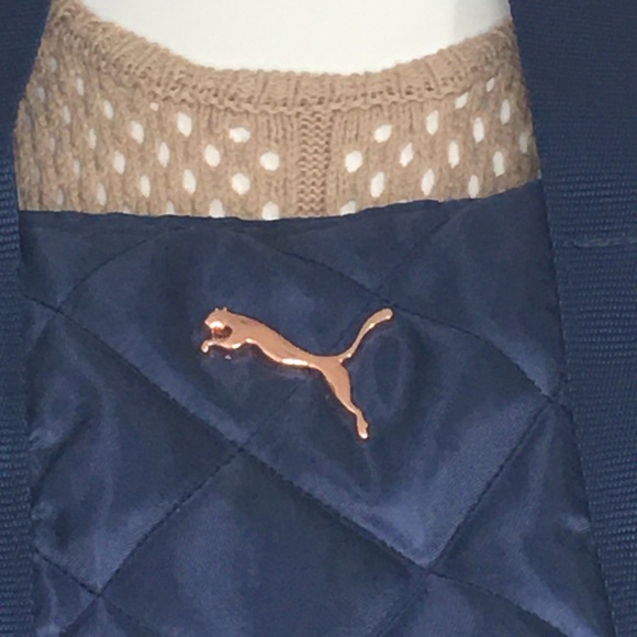 Navy PUMA Quilted Tote - Picture 3 of 8